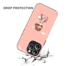 Bornstud Shopping Girl Printed Case for iPhone 16 Pro Pink