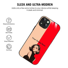 Bornstud Personalised my Name Printed Case for iPhone 13 Bright Red - Bornstud