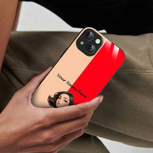 Bornstud Personalised my Name Printed Case for iPhone 15 Plus Bright Red - Bornstud