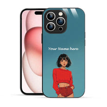 Bornstud Personalised my Name Printed Case for iPhone 15 Pro Faded Jade - Bornstud