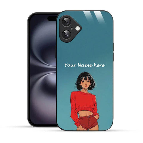 Bornstud Personalised my Name Printed Case for iPhone 16 Plus Faded Jade - Bornstud