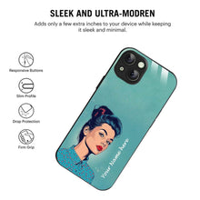 Bornstud Personalised my Name Printed Case for iPhone 14 Plus Moonstone Blue - Bornstud