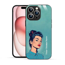 Bornstud Personalised my Name Printed Case for iPhone 15 Pro Moonstone Blue - Bornstud