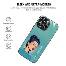 Bornstud Personalised my Name Printed Case for iPhone 16 Pro Moonstone Blue - Bornstud