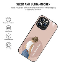 Bornstud Personalised my Name Printed Case for iPhone 14 Pro Max Cavern Pink - Bornstud
