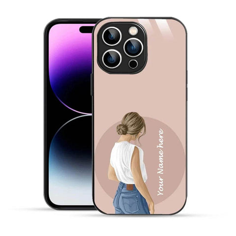 Bornstud Personalised my Name Printed Case for iPhone 14 Pro Cavern Pink - Bornstud