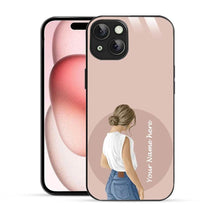 Bornstud Personalised my Name Printed Case for iPhone 15 Plus Cavern Pink - Bornstud
