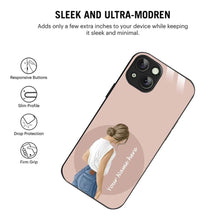 Bornstud Personalised my Name Printed Case for iPhone 15 Plus Cavern Pink - Bornstud