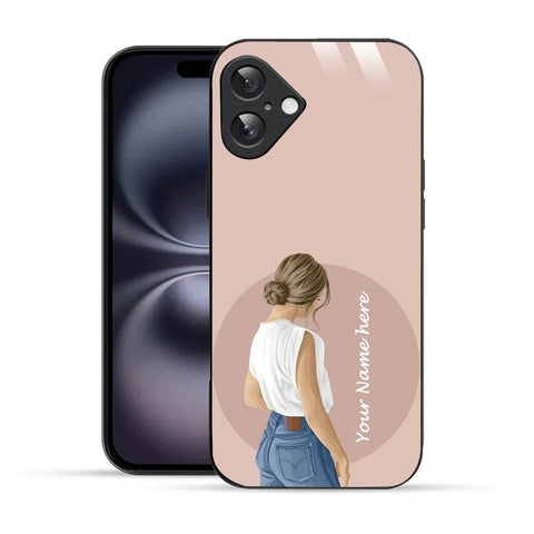 Bornstud Personalised my Name Printed Case for iPhone 16 Plus Cavern Pink - Bornstud