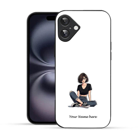 Bornstud Personalised my Name Printed Case for iPhone 16 Plus Tuna - Bornstud