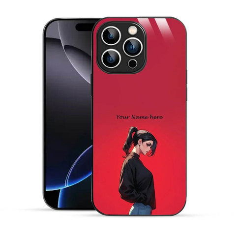 Bornstud Personalised my Name Printed Case for iPhone 16 Pro Deep Carmine - Bornstud