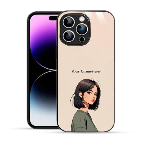 Bornstud Personalised my Name Printed Case for iPhone 14 Pro Almond - Bornstud
