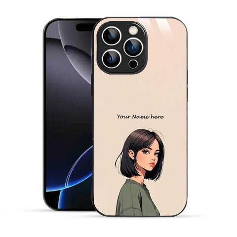 Bornstud Personalised my Name Printed Case for iPhone 16 Pro Almond - Bornstud