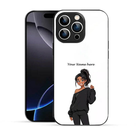 Bornstud Personalised my Name Printed Case for iPhone 16 Pro Max white - Bornstud
