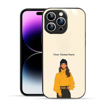 Bornstud Personalised my Name Printed Case for iPhone 14 Pro Max Papaya Whip - Bornstud