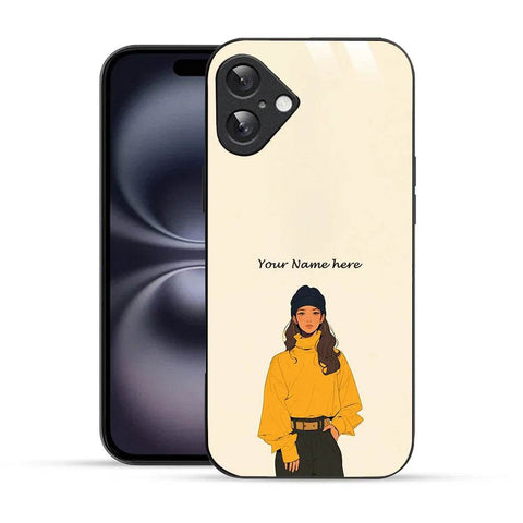 Bornstud Personalised my Name Printed Case for iPhone 16 Plus Papaya Whip - Bornstud