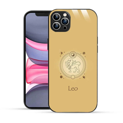 Bornstud Zodiac Leo Yellow Printed Case for iPhone 12 Pro - Bornstud