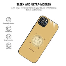 Bornstud Zodiac Libra Yellow Printed Case for iPhone 12 Pro - Bornstud