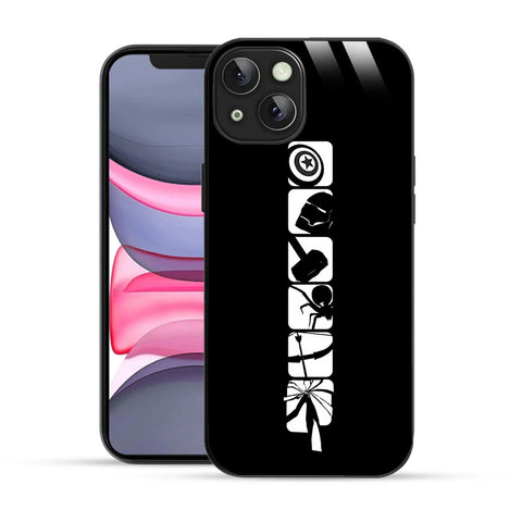 Bornstud Marvel Icons Silhouette Printed Case for iPhone 14