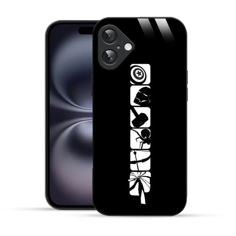 Bornstud Marvel Icons Silhouette Printed Case for iPhone 16 Plus