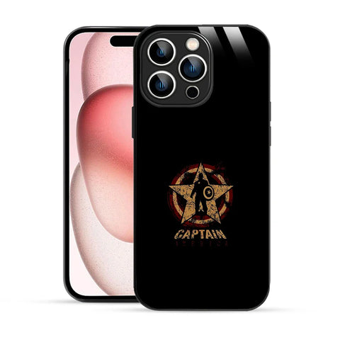 Bornstud Captain America Star Shield Printed Case for iPhone 15 Pro Max