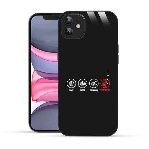 Bornstud Rock Paper Scissors Pew Printed Case for iPhone 12