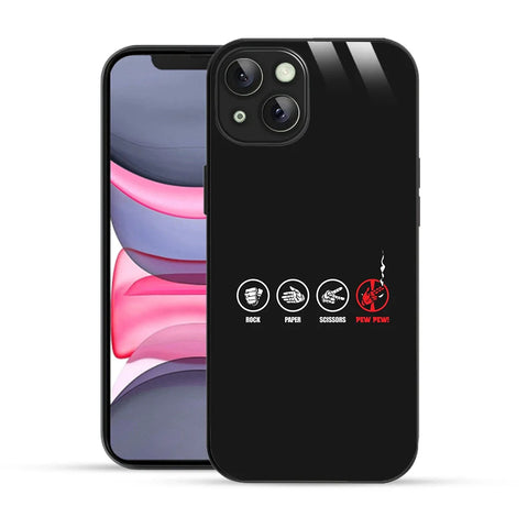 Bornstud Rock Paper Scissors Pew Printed Case for iPhone 13