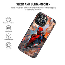 Bornstud Spider-Man Urban Art Printed Case for iPhone 14 Pro