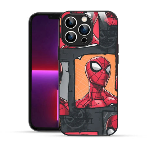 Bornstud Webbed Hero Collage Printed Case for iPhone 13 Pro