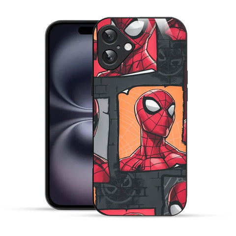 Bornstud Webbed Hero Collage Printed Case for iPhone 16 Plus