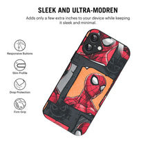 Bornstud Webbed Hero Collage Printed Case for iPhone 16 Plus