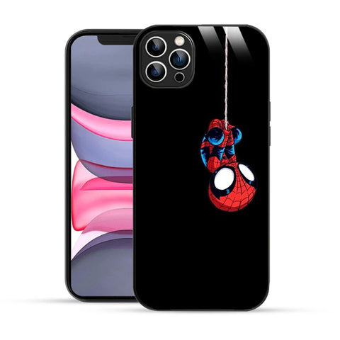 Bornstud Hanging Spider-Man Printed Case for iPhone 12 Pro