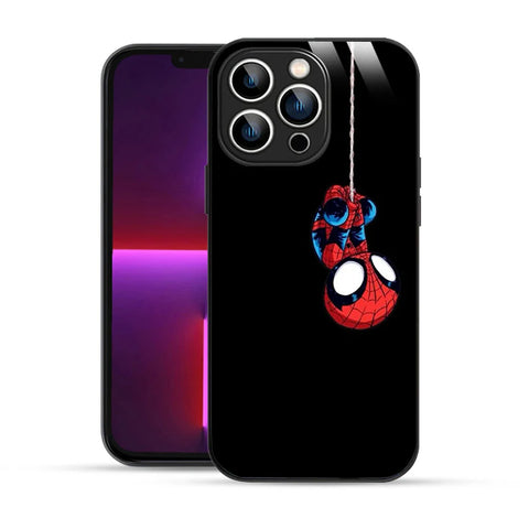 Bornstud Hanging Spider-Man Printed Case for iPhone 13 Pro