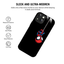 Bornstud Hanging Spider-Man Printed Case for iPhone 15