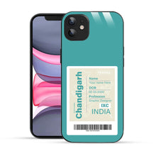 Bornstud Personalised my City tag Printed Case Light Sea Green