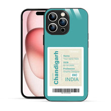 Bornstud Personalised my City tag Printed Case Light Sea Green