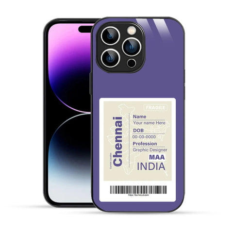 Bornstud Personalised my City tag Printed Case for iPhone 14 Pro Butterfly Bush