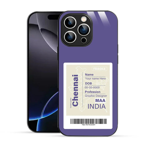 Bornstud Personalised my City tag Printed Case for iPhone 16 Pro Butterfly Bush