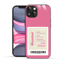 Bornstud Personalised my City tag Printed Case Blush Red