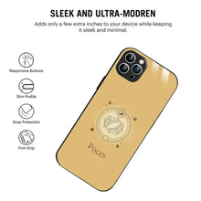 Bornstud Zodiac Pisces Yellow Printed Case for iPhone 12 Pro - Bornstud