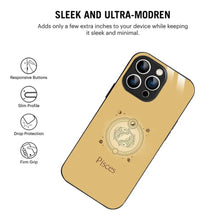 Bornstud Zodiac Pisces Yellow Printed Case for iPhone 16 Pro - Bornstud
