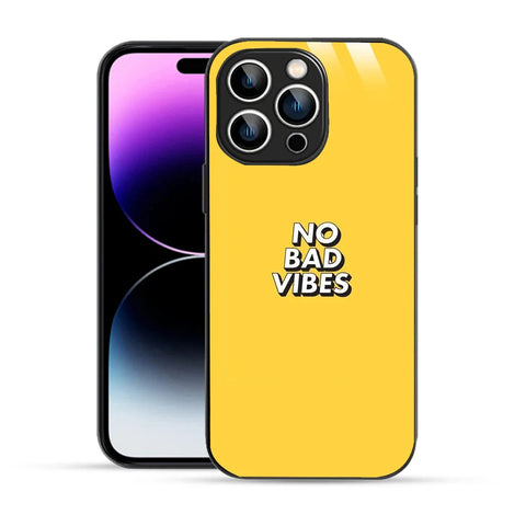 Bornstud No Bad Vibes Printed Case for iPhone 14 Pro