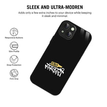 Bornstud Stay Sanskari Quote Printed Case for iPhone 15