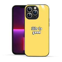 Bornstud Life is Good Quote Printed Case for iPhone 13 Pro