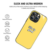 Bornstud Life is Good Quote Printed Case for iPhone 14 Pro