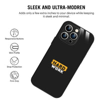 Bornstud Hard Work Quote Printed Case for iPhone 14 Pro