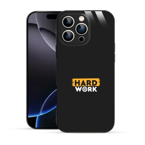 Bornstud Hard Work Quote Printed Case for iPhone 16 Pro