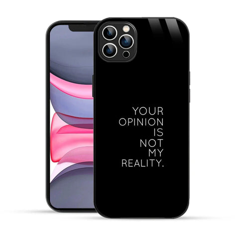 Bornstud Bold Reality Quote Printed Case for iPhone 12 Pro