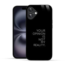 Bornstud Bold Reality Quote Printed Case for iPhone 16 Plus