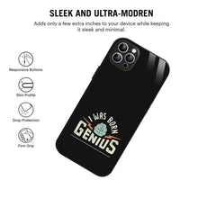 Bornstud Genius Mind Quote Printed Case for iPhone 12 Pro